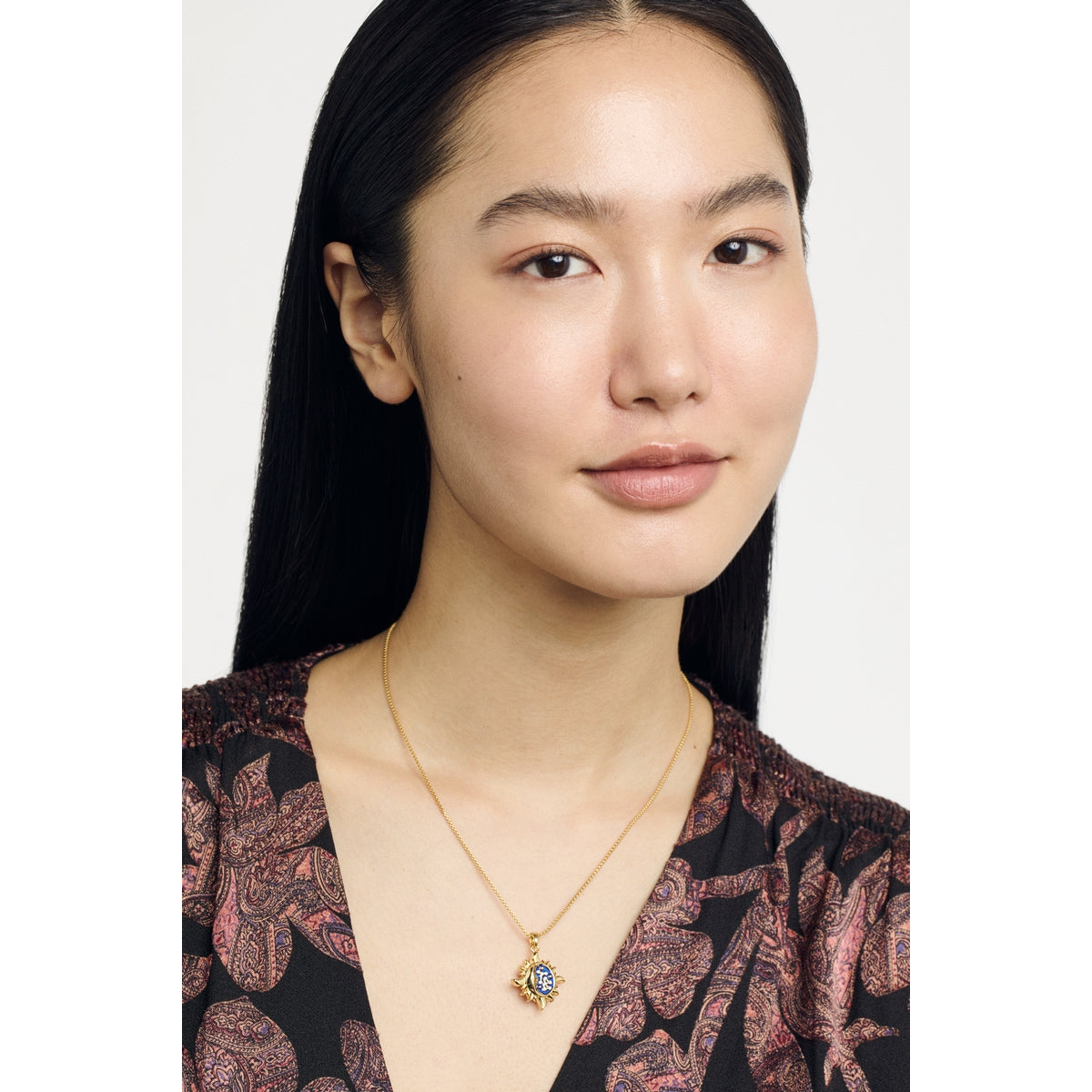 ted baker delest sun moon crystal pendant