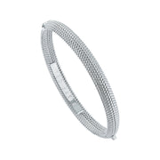 ted baker dotett: dotty bangle bracelet silver tone