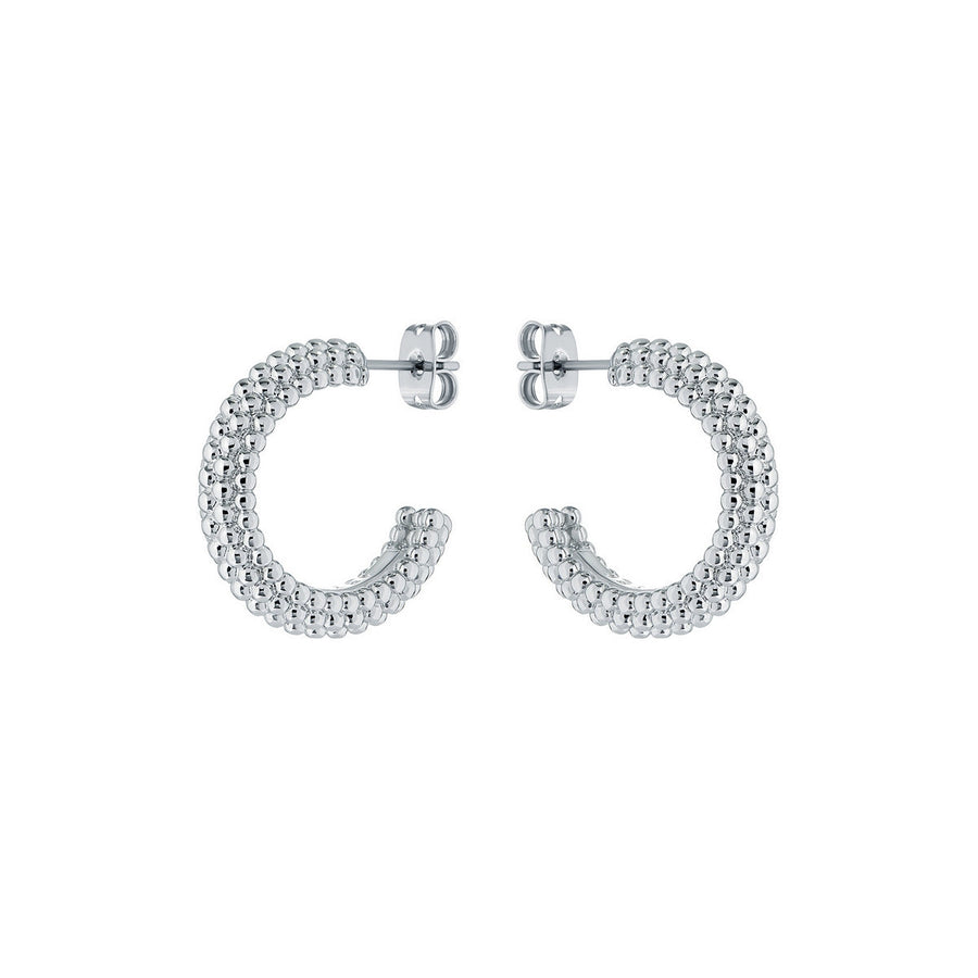 ted baker dotetta: dotty hoop earrings silver tone