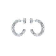 ted baker dotetta: dotty hoop earrings silver tone