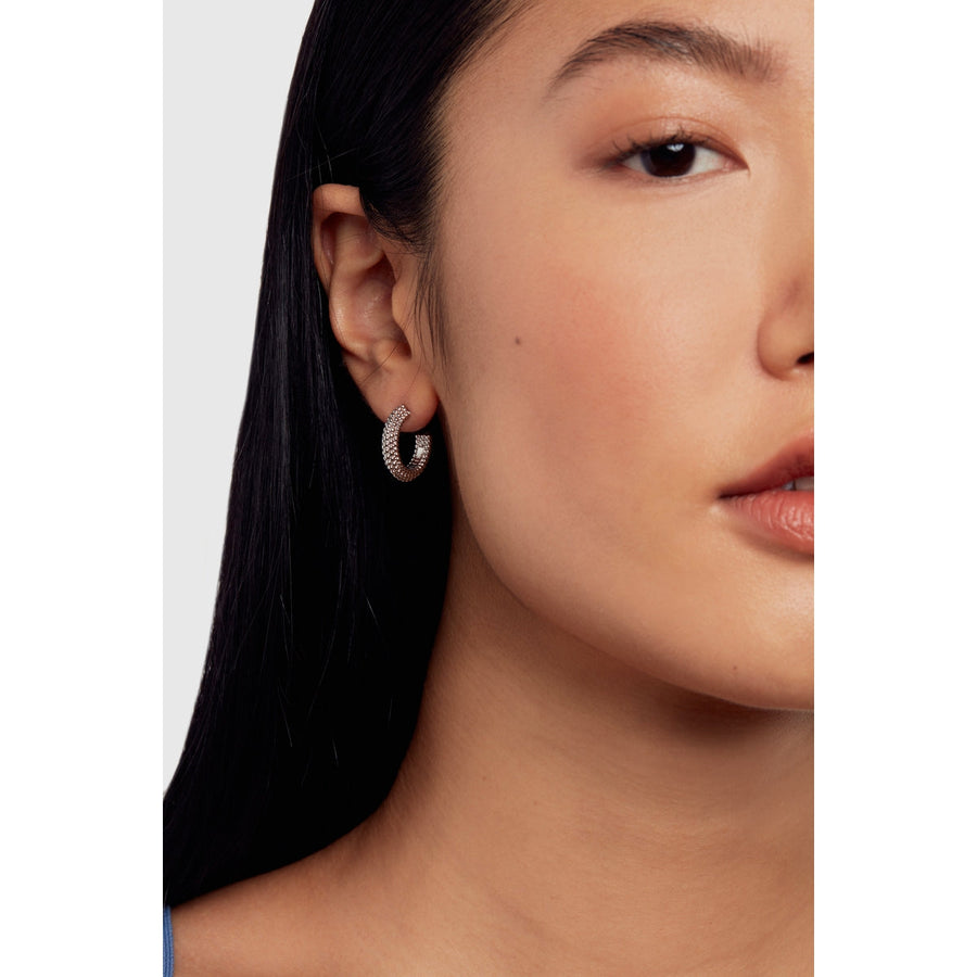 ted baker dotetta: dotty hoop earrings silver tone