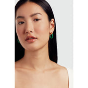 ted baker marblla: hoop earrings gold tone, green