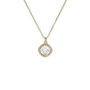 ted baker crastel: crystal pendant necklace silver tone, light blue crystal