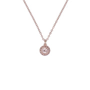 ted baker soltell: solitaire sparkle crystal pendant necklace rose gold tone,rose crystal