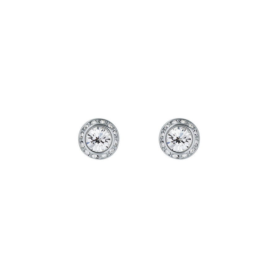 ted baker soletia: solitaire sparkle crystal stud earrings silver tone, clear crystal