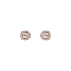 ted baker soletia: solitaire sparkle crystal stud earrings rose gold tone,rose crystal
