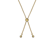 ted baker soleta: solitaire sparkle crystal adjustable bracelet gold tone