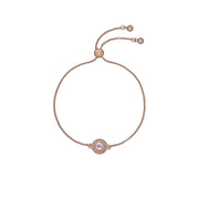 ted baker soleta: solitaire sparkle crystal adjustable bracelet rose gold tone,rose crystal