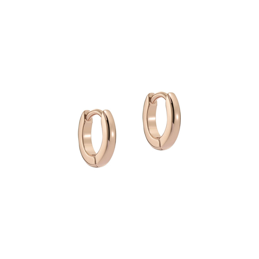 ted baker crisete: logo hoop 10mm earrings rose gold tone