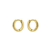 ted baker crislie logo 12mm hoop earring gold tone