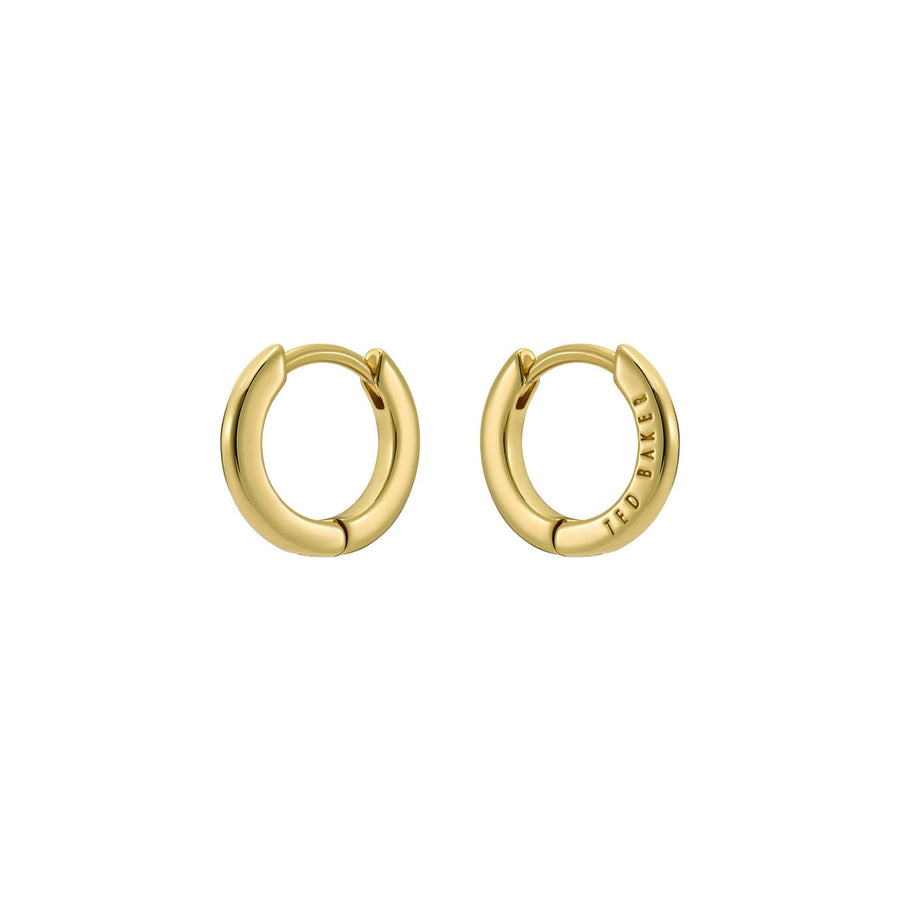 ted baker crislie logo 12mm hoop earring gold tone