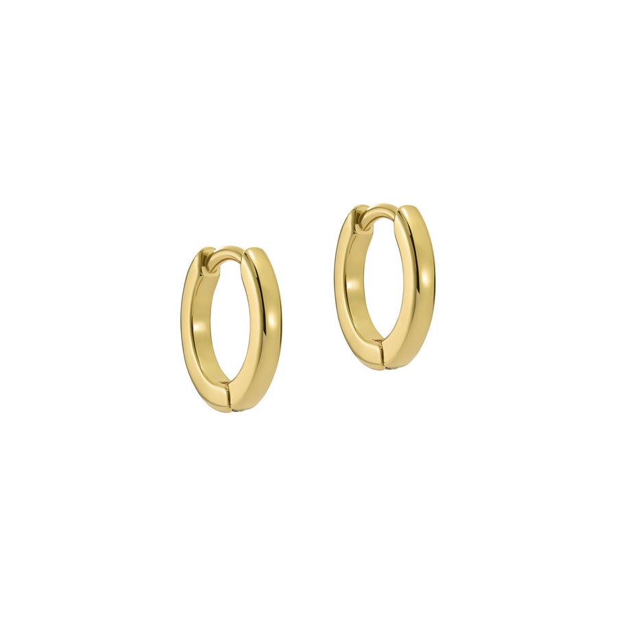 ted baker crislie logo 12mm hoop earring gold tone