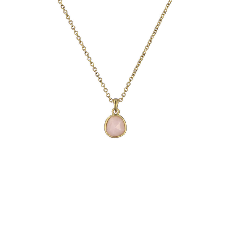 ted baker peralia: pebble stone pendant necklace gold tone, pink