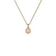 ted baker peralia: pebble stone pendant necklace gold tone, pink