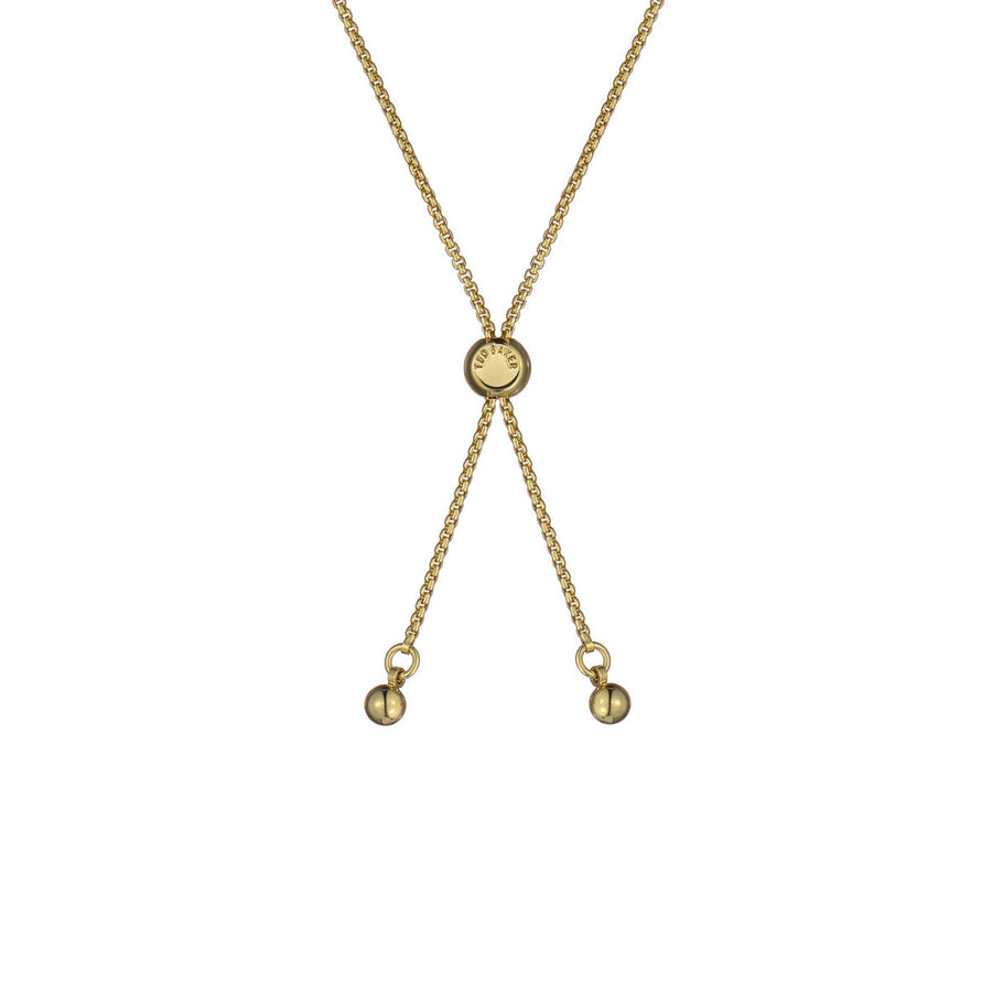 ted baker pelra: pebble stone adjustable bracelet gold tone, pink