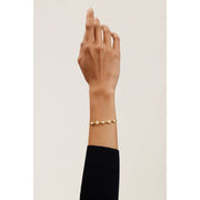 ted baker pelra: pebble stone adjustable bracelet gold tone, pink