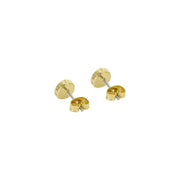 ted baker peliea: pebble stone stud earrings gold tone, pink