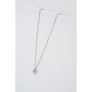 ted baker amore: crystal halo heart pendant necklace, silver tone, clear crystal
