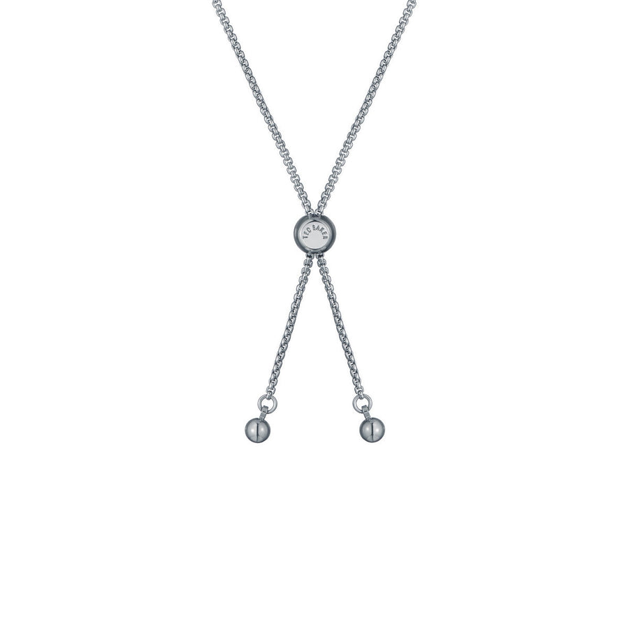 ted baker florina: crystal flower adjustable bracelet silver tone