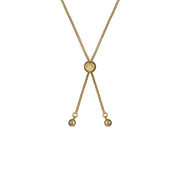 ted baker florina: crystal flower adustable bacelet gold tone