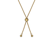 ted baker molina: monogram crystal adjustable bracelet gold tone