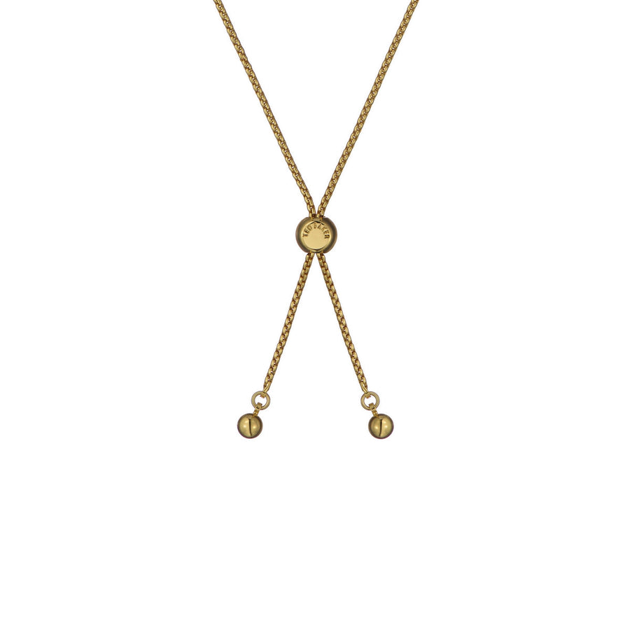 ted baker molina: monogram crystal adjustable bracelet gold tone