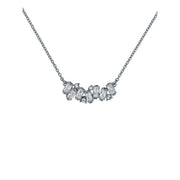 ted baker clarita: crystal cluster pendant necklace silver tone