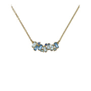 ted baker clarita: crystal cluster pendant necklace gold tone