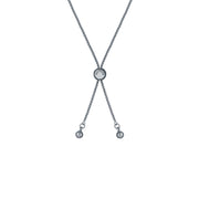 ted baker clarrie: crystal cluster adjustable bracelet silver tone