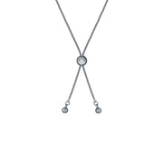 ted baker clarrie: crystal cluster adjustable bracelet silver tone