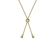 ted baker clarrie: crystal cluster adjustable bracelet gold tone