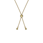 ted baker clarrie: crystal cluster adjustable bracelet gold tone