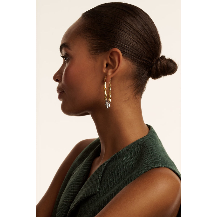 ted baker pemia: petal fringe ear loop earrings