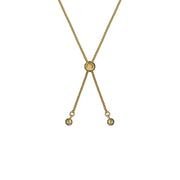 ted baker fallon: faceted stone heart adjustable bracelet gold tone
