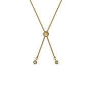 ted baker fallon: faceted stone heart adjustable bracelet gold tone