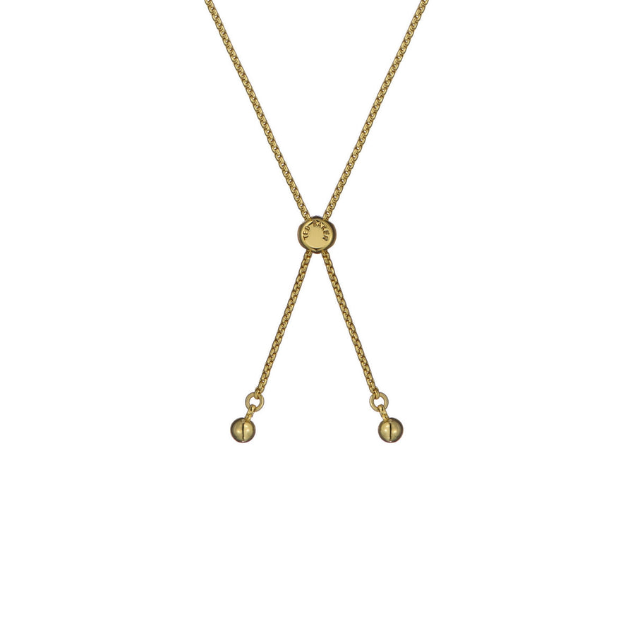 ted baker fallon: faceted stone heart adjustable bracelet gold tone