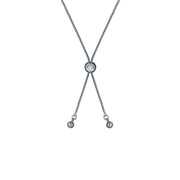 ted baker cherisa: crystal cluster heart adjustable bracelet silver tone