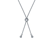 ted baker cherisa: crystal cluster heart adjustable bracelet silver tone