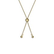 ted baker cherisa: crystal cluster heart adjustable bracelet gold tone