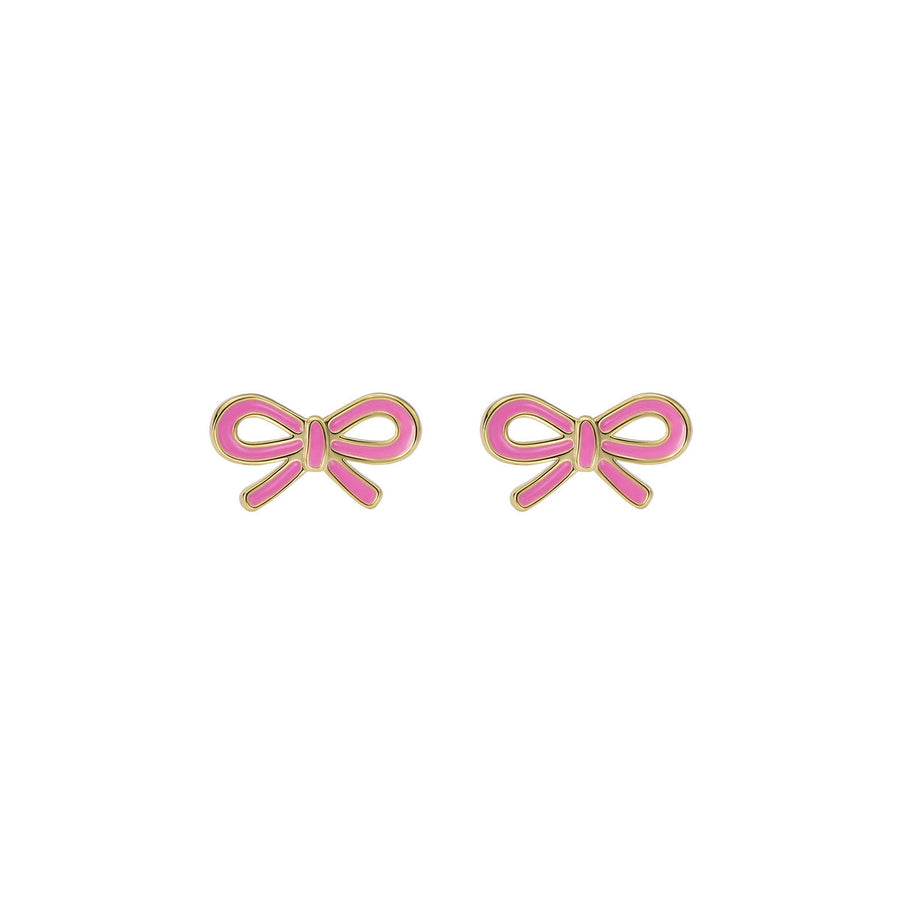 ted baker bowie: tie bow enamel stud earrings