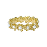 ted baker darell: daisy pearl gold tone bangle bracelet