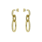 ted baker shirina: crystal shimmer gold tone drop  earrings