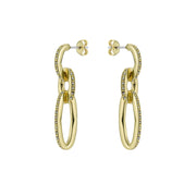 ted baker shirina: crystal shimmer gold tone drop  earrings