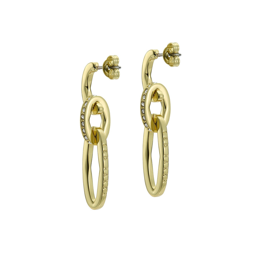 ted baker shirina: crystal shimmer gold tone drop  earrings
