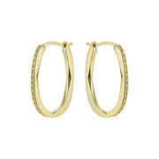 ted baker shivanna: crystal shimmer gold tone hoop earrings