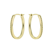 ted baker shivanna: crystal shimmer gold tone hoop earrings