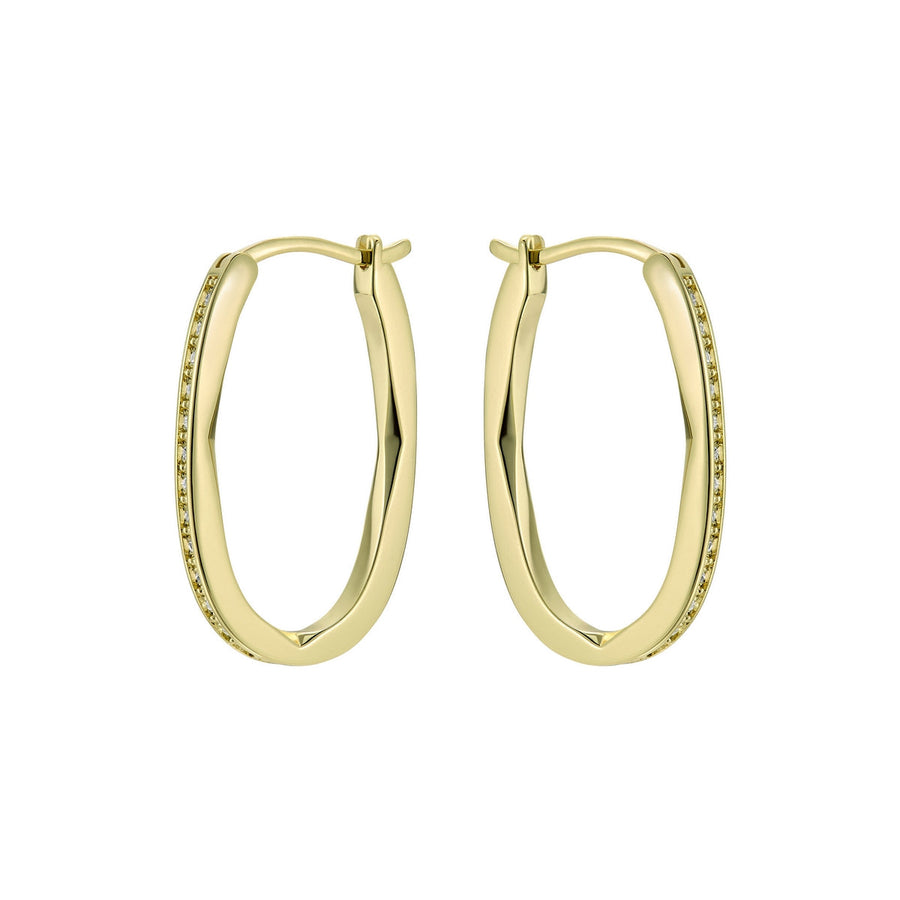 ted baker shivanna: crystal shimmer gold tone hoop earrings
