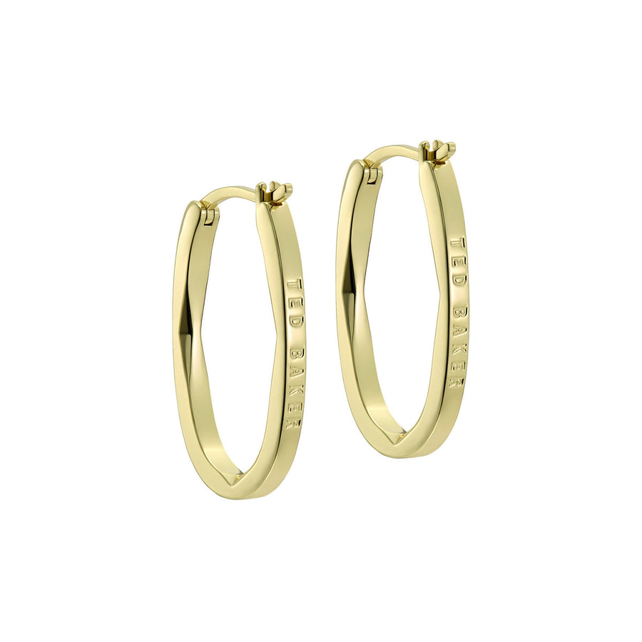 ted baker shivanna: crystal shimmer gold tone hoop earrings