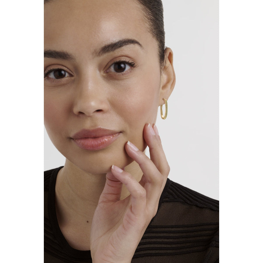 ted baker shivanna: crystal shimmer gold tone hoop earrings