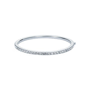ted baker claudia: narrow crystal silver tone hinged bangle bracelet
